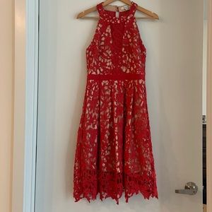 Francesca’s Red Tea Dress